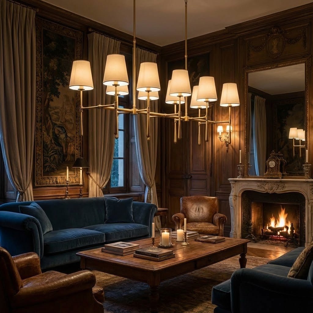 Rhodes Double Linear Chandelier - Zelno Lighting