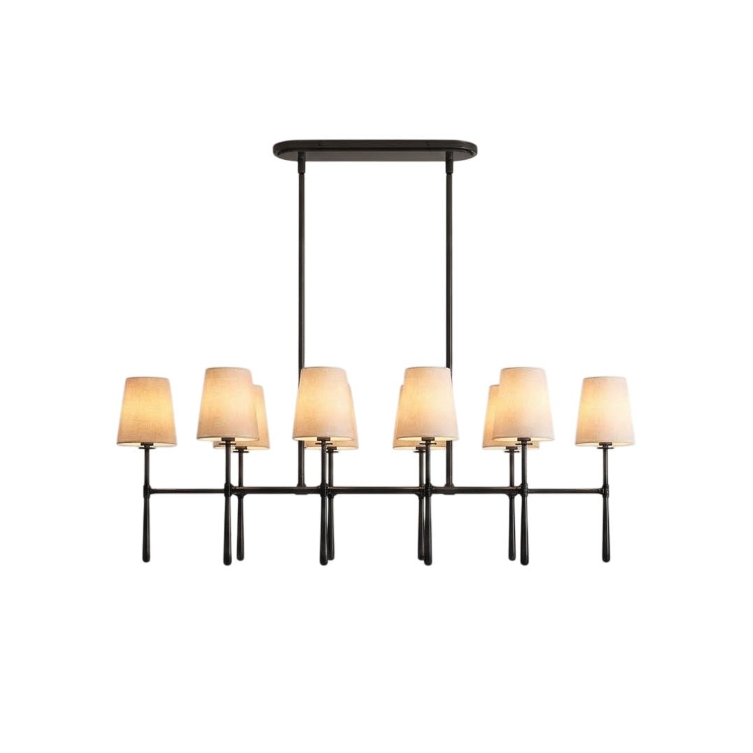 Rhodes Double Linear Chandelier - Zelno Lighting