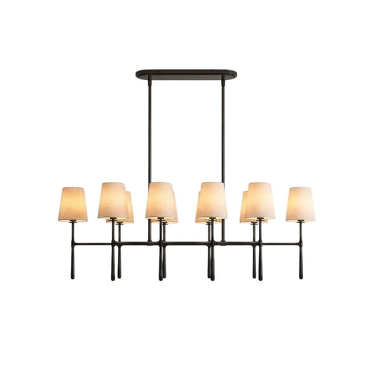 Rhodes Double Linear Chandelier - Zelno Lighting