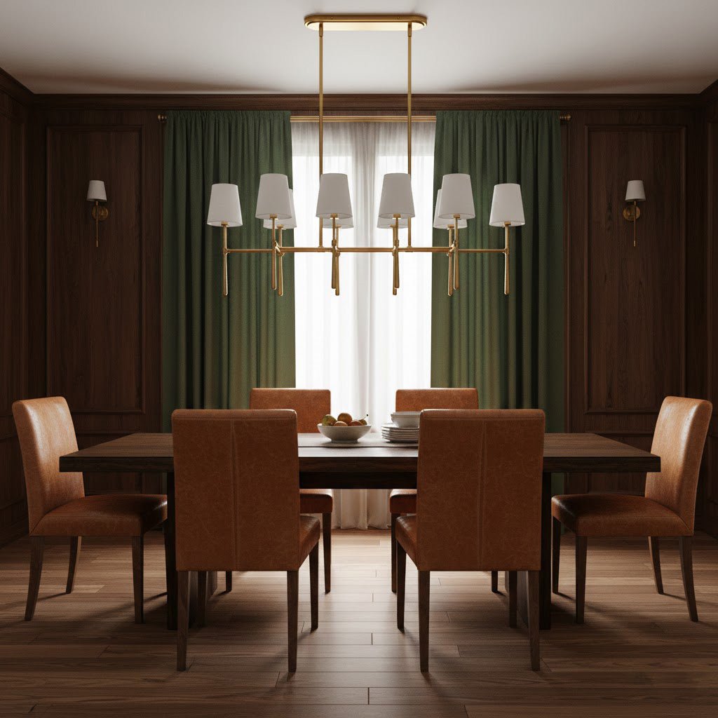 Rhodes Double Linear Chandelier - Zelno Lighting