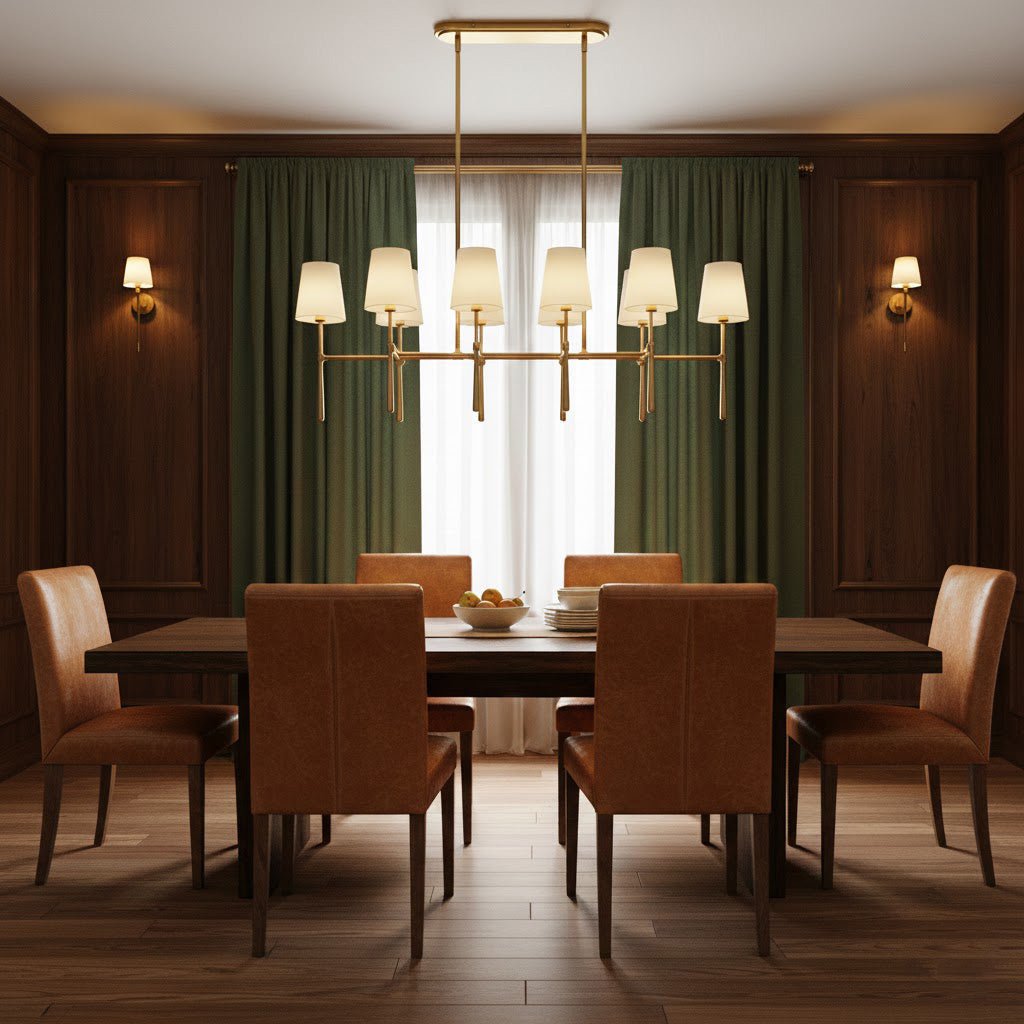 Rhodes Double Linear Chandelier - Zelno Lighting