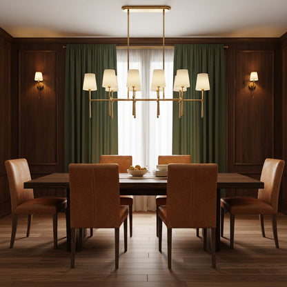 Rhodes Double Linear Chandelier - Zelno Lighting