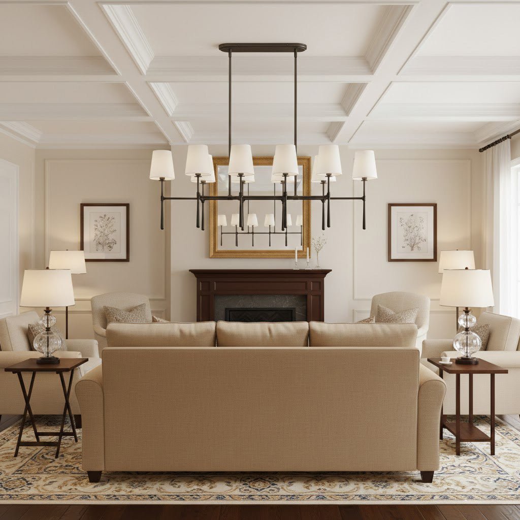 Rhodes Double Linear Chandelier - Zelno Lighting