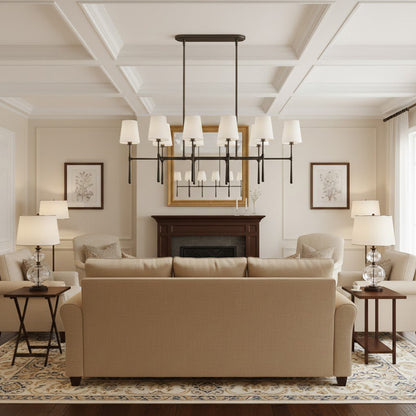 Rhodes Double Linear Chandelier - Zelno Lighting