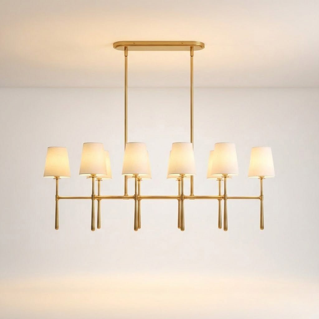 Rhodes Double Linear Chandelier - Zelno Lighting