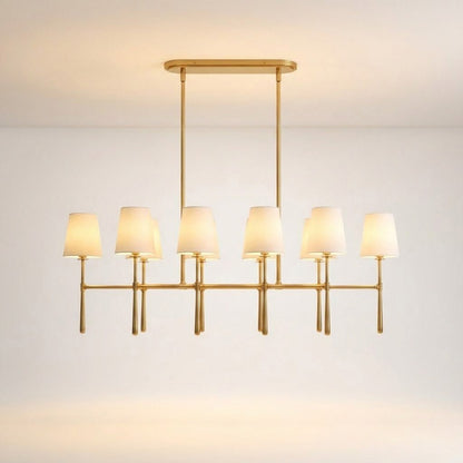 Rhodes Double Linear Chandelier - Zelno Lighting