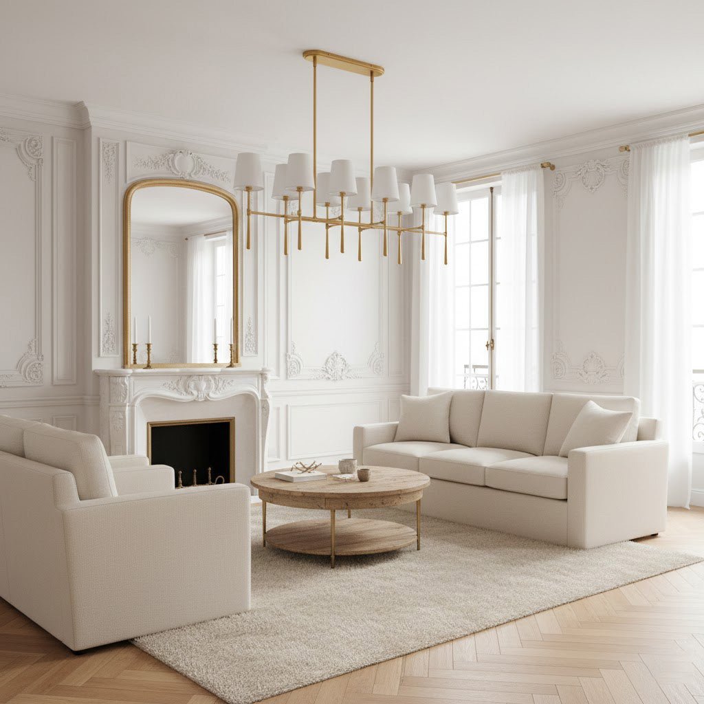 Rhodes Double Linear Chandelier - Zelno Lighting