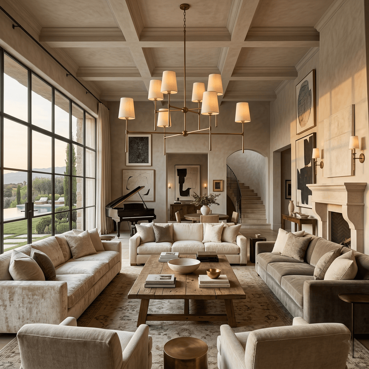 Rhodes Round Chandelier - Zelno Lighting
