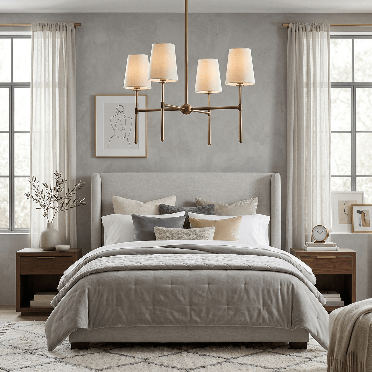 Rhodes Round Chandelier - Zelno Lighting