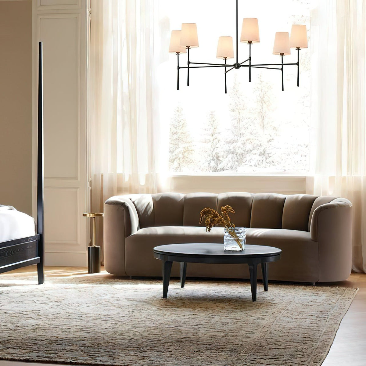 Rhodes Round Chandelier - Zelno Lighting