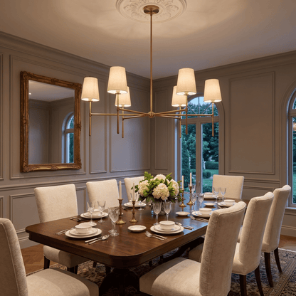 Rhodes Round Chandelier - Zelno Lighting