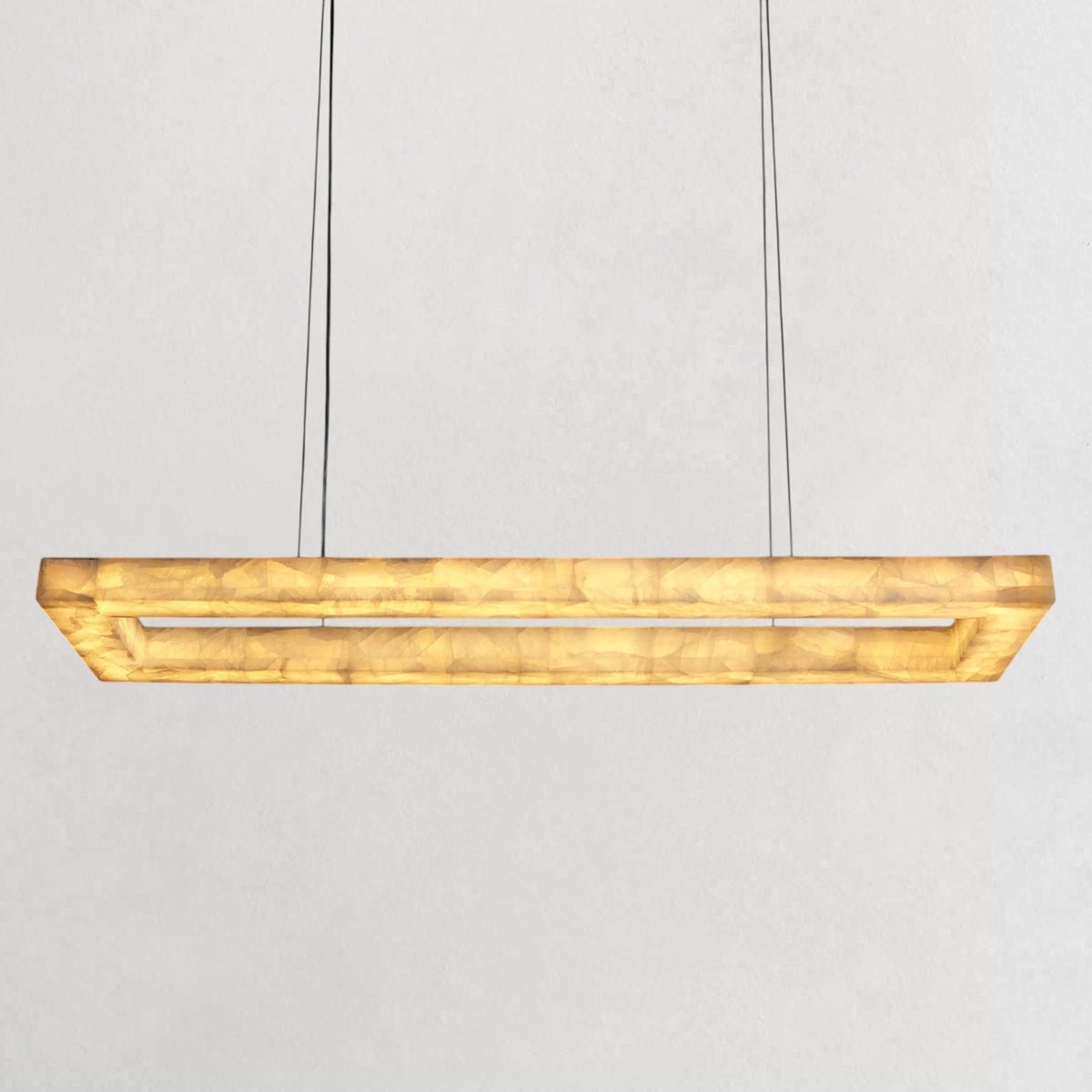 Rivaga Lueur Rectangular Chandelier - Zelno Lighting
