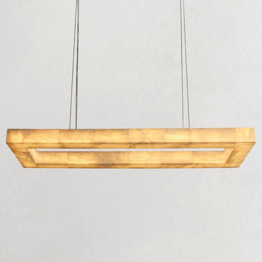 Rivaga Lueur Rectangular Chandelier - Zelno Lighting