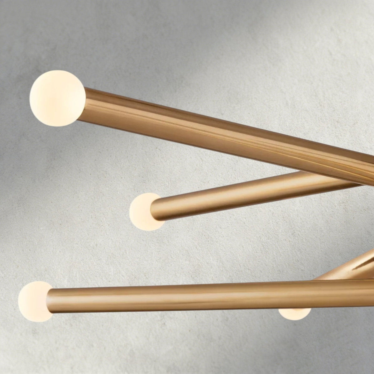 Roasi 10 - Light Mobile Etched Rod Chandelier - Zelno Lighting