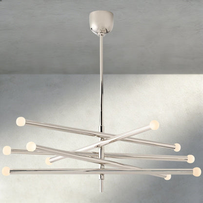 ROASI 10 - LIGHT MOBILE ORB CHANDELIER - Zelno Lighting