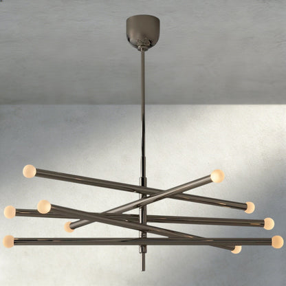 ROASI 10 - LIGHT MOBILE ORB CHANDELIER - Zelno Lighting