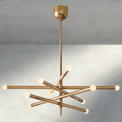 ROASI 10 - LIGHT MOBILE ORB CHANDELIER - Zelno Lighting