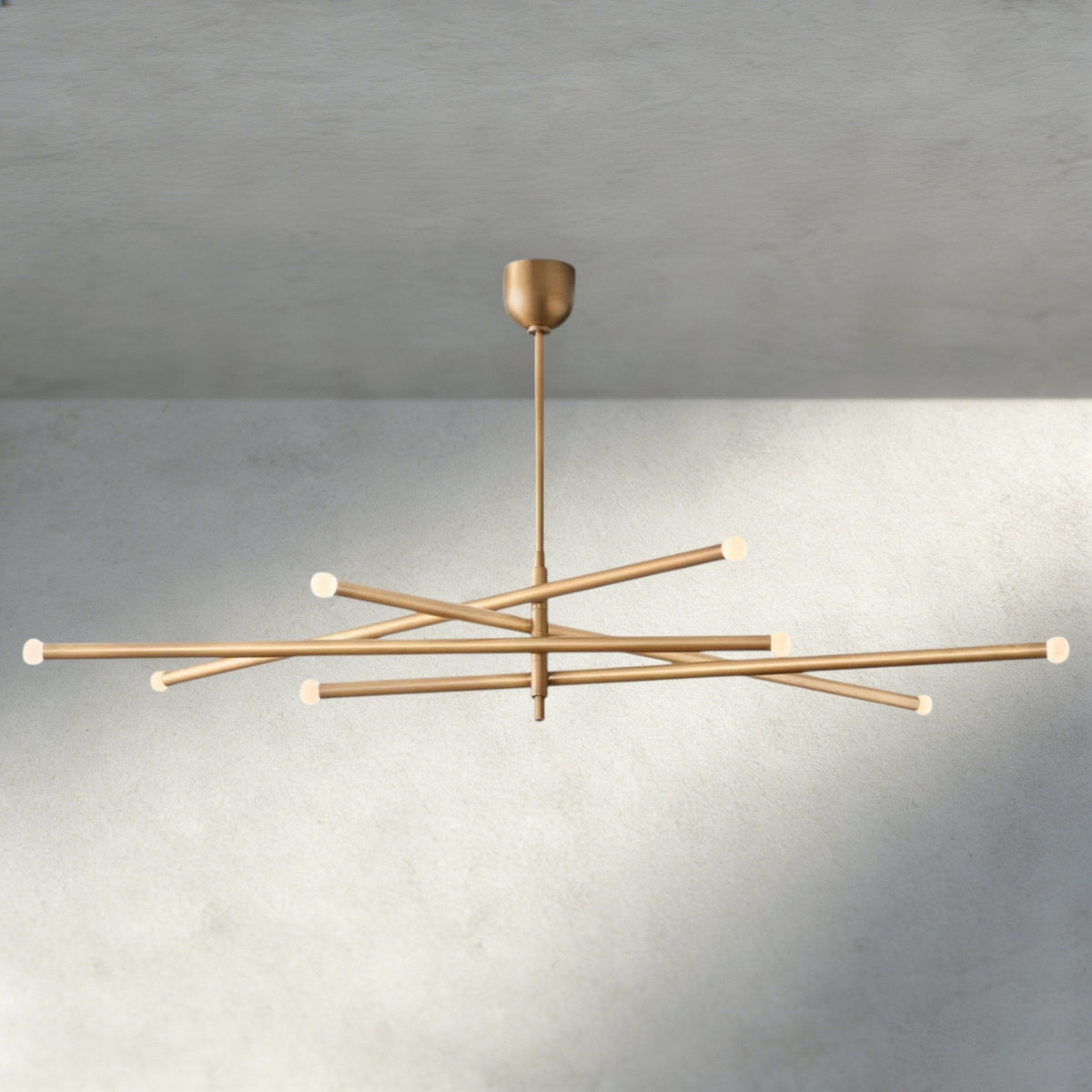 ROASI 8 - LIGHT MOBILE ORB CHANDELIER 53", 68" - Zelno Lighting