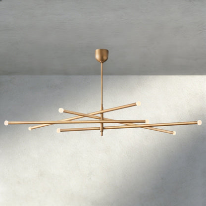 ROASI 8 - LIGHT MOBILE ORB CHANDELIER 53", 68" - Zelno Lighting