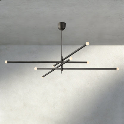 ROASI 8 - LIGHT MOBILE ORB CHANDELIER 53", 68" - Zelno Lighting