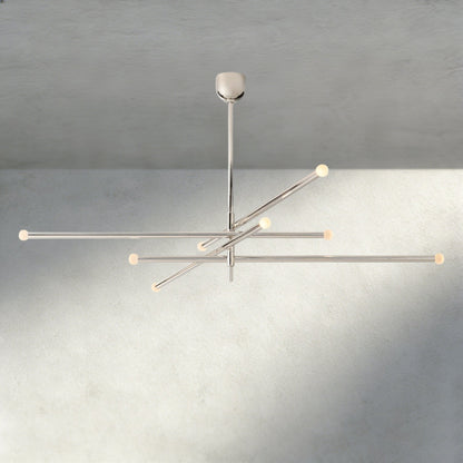 ROASI 8 - LIGHT MOBILE ORB CHANDELIER 53", 68" - Zelno Lighting