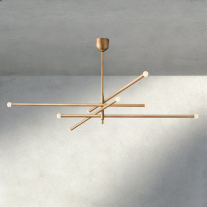 ROASI 8 - LIGHT MOBILE ORB CHANDELIER 53", 68" - Zelno Lighting