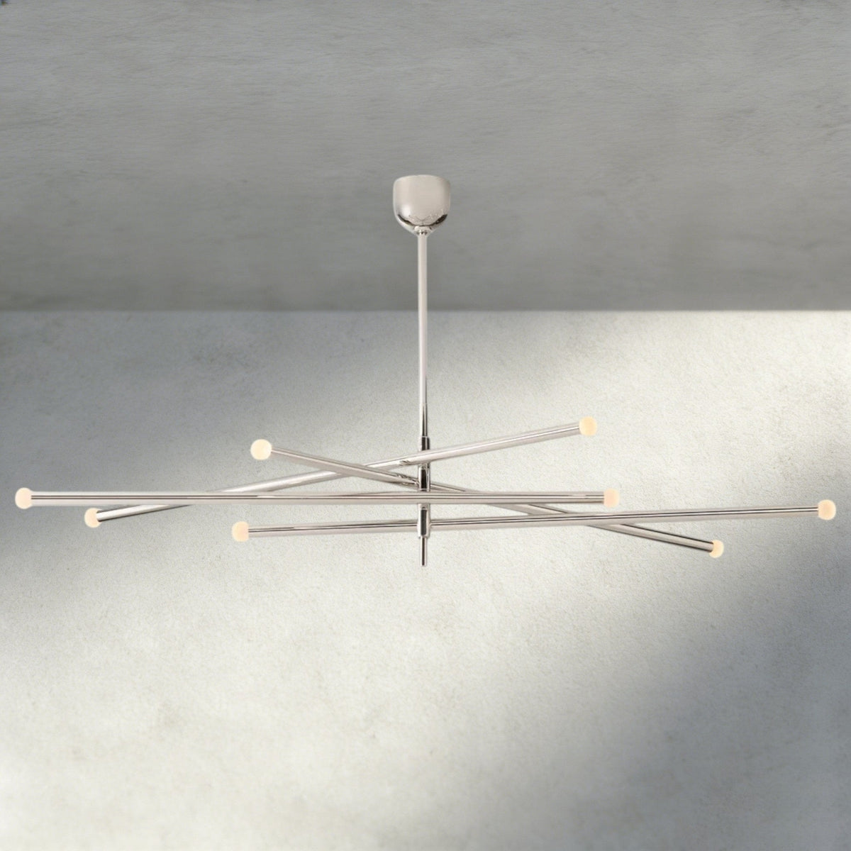 ROASI 8 - LIGHT MOBILE ORB CHANDELIER 53", 68" - Zelno Lighting
