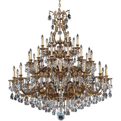 Saphie 35 Light Chandelier Heirloom Bronze 55in Diameter - Zelno Lighting
