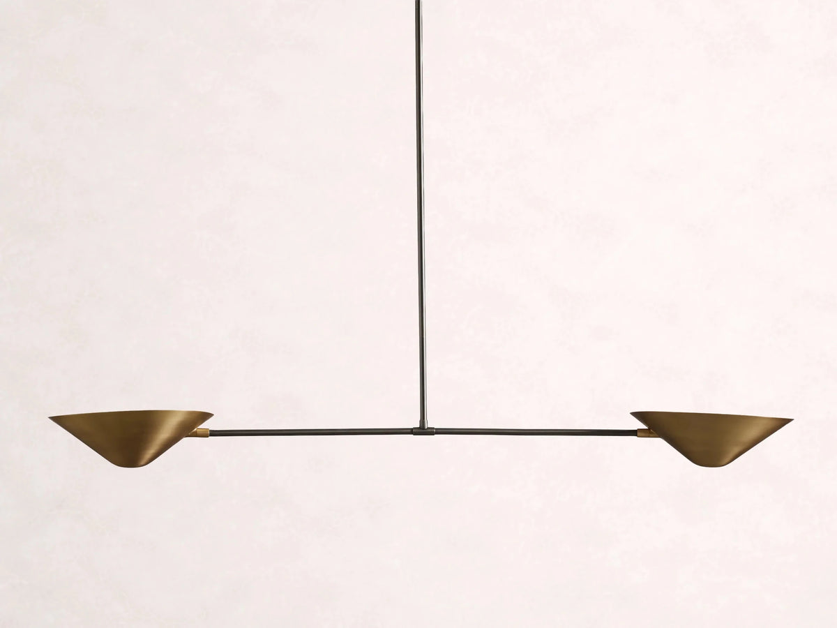Simms 2 - Light Linear Chandelier - Zelno Lighting