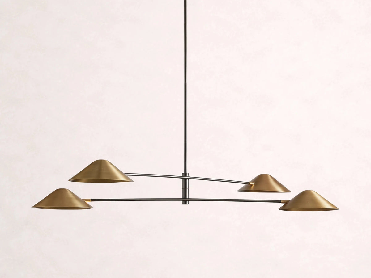 Simms 4 - Light Linear Chandelier - Zelno Lighting