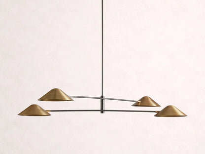 Simms 4 - Light Linear Chandelier - Zelno Lighting