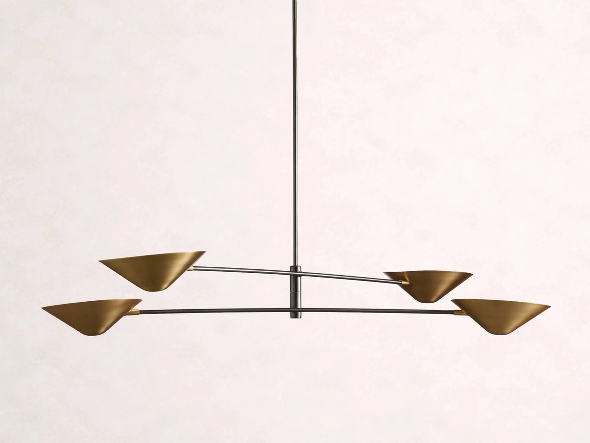 Simms 4 - Light Linear Chandelier - Zelno Lighting