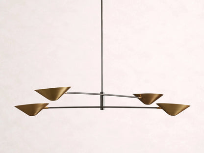 Simms 4 - Light Linear Chandelier - Zelno Lighting