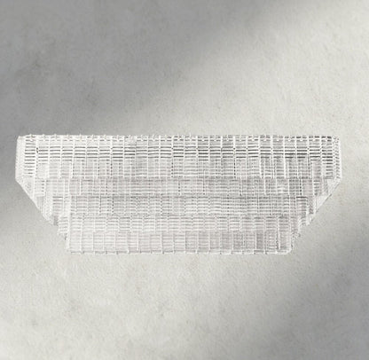 Siraue Clear Glass Rectangular Chandelier 59" - Zelno Lighting