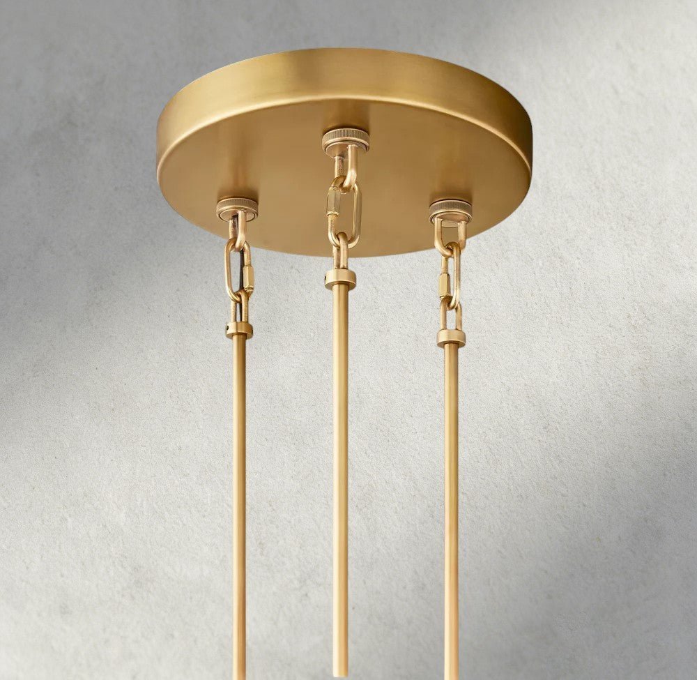 Siraue Smoke Glass Round Chandelier 41", 52", 65" - Zelno Lighting