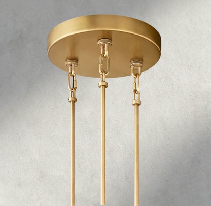 Siraue Smoke Glass Round Chandelier 41", 52", 65" - Zelno Lighting