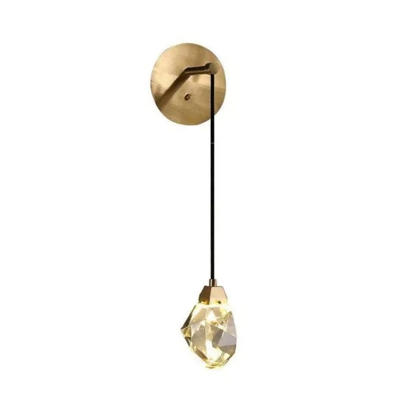 Slipe Faceted Crystal Prisms Wall Sconce (Cord) - Zelno Lighting