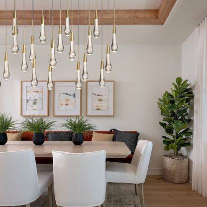 Soltaire Linear Chandelier - Zelno Lighting