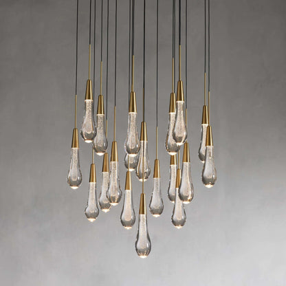 Soltaire Modern 17'' 24'' 36'' 58'' Round Chandelier Lighting - Zelno Lighting