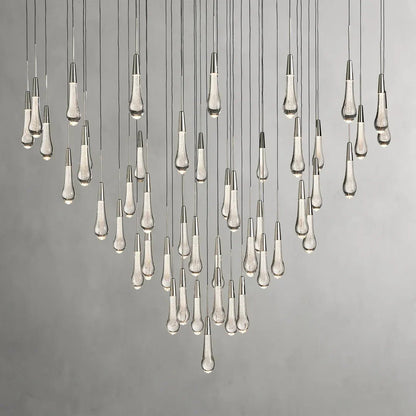 Soltaire Modern 17'' 24'' 36'' 58'' Round Chandelier Lighting - Zelno Lighting