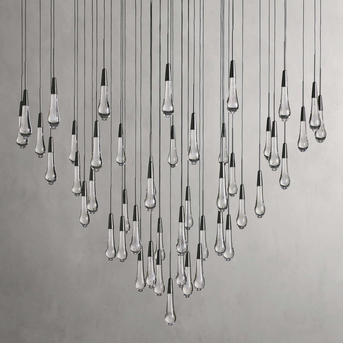 Soltaire Modern 17'' 24'' 36'' 58'' Round Chandelier Lighting - Zelno Lighting