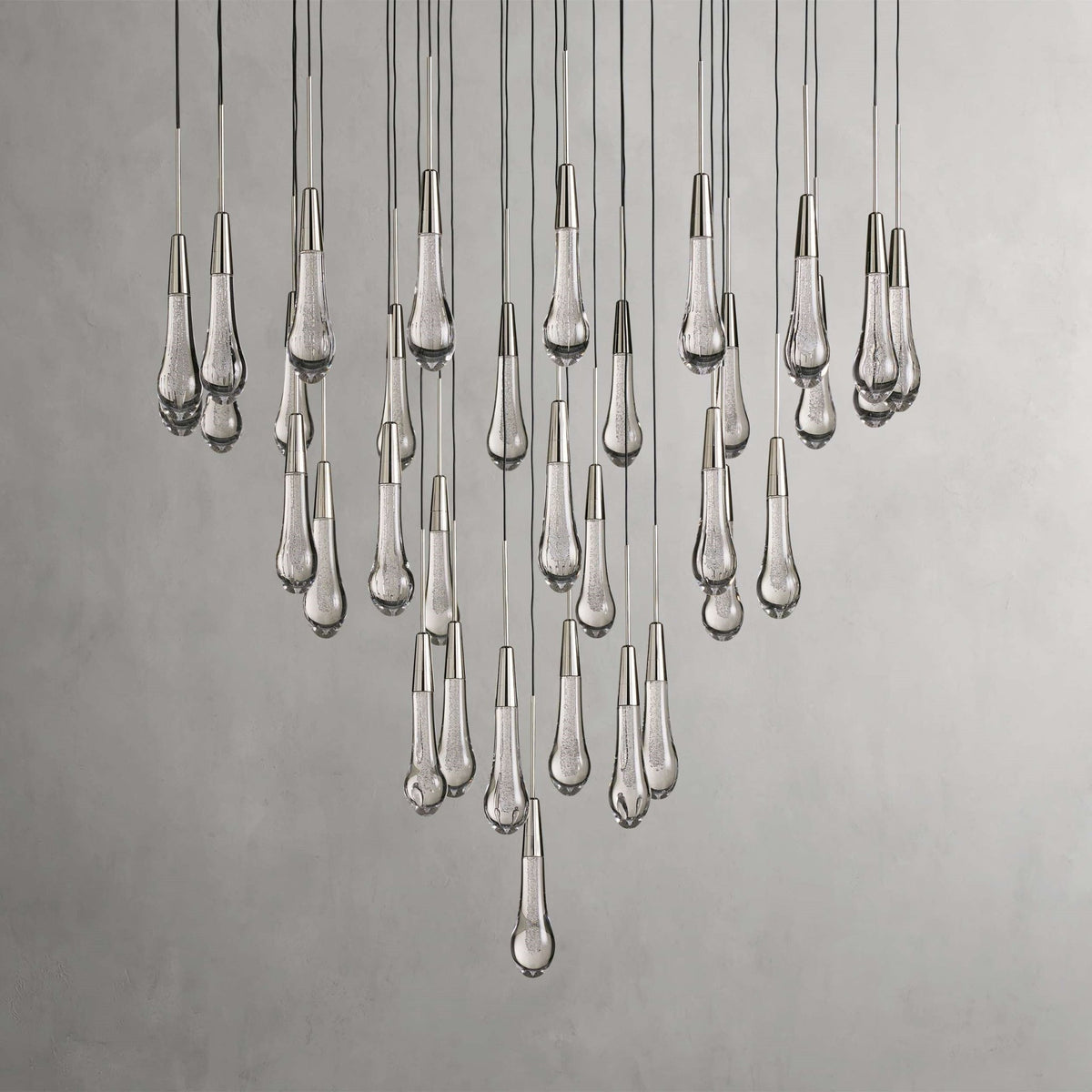 Soltaire Modern 17'' 24'' 36'' 58'' Round Chandelier Lighting - Zelno Lighting