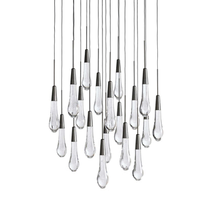 Soltaire Modern 17'' 24'' 36'' 58'' Round Chandelier Lighting - Zelno Lighting