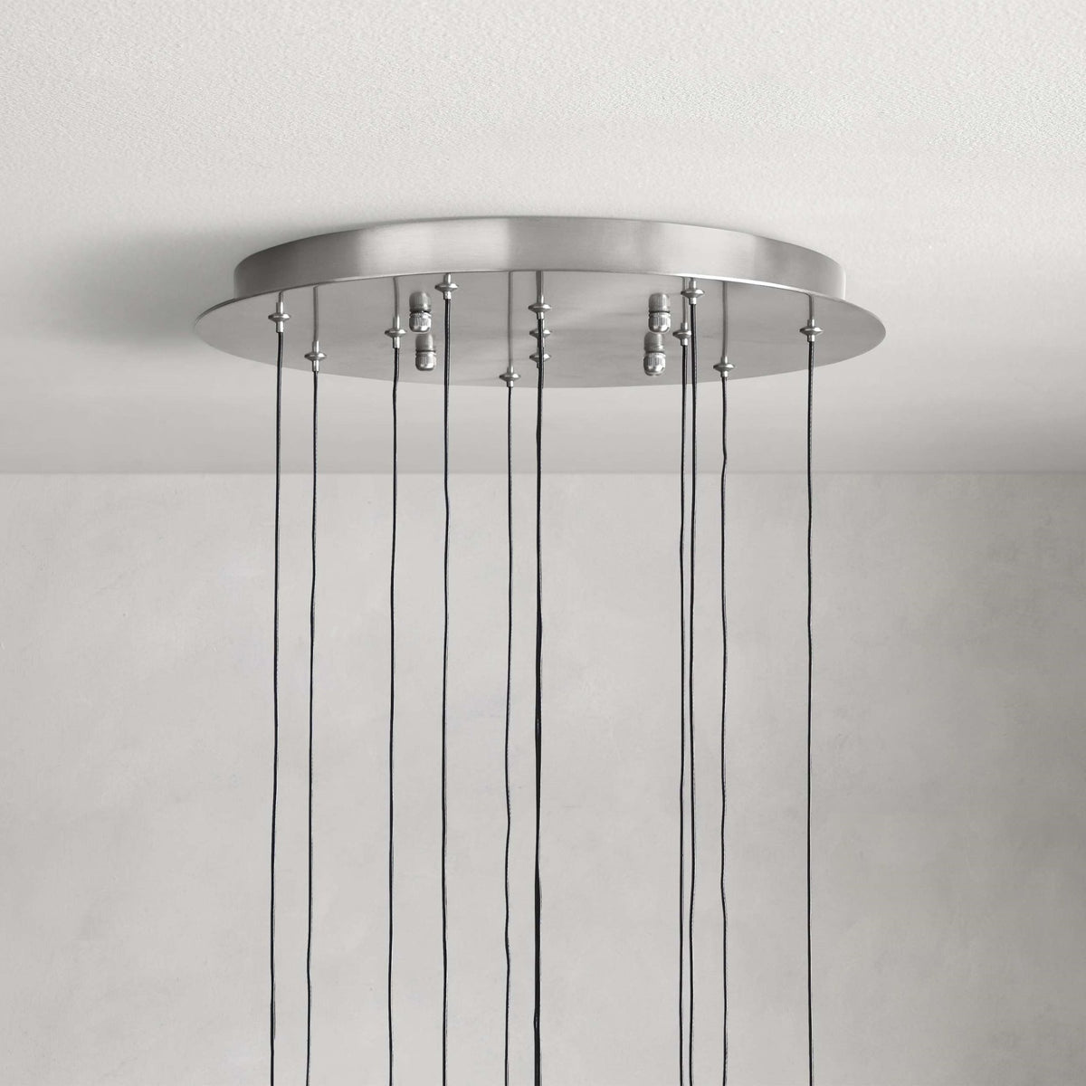Soltaire Modern 17'' 24'' 36'' 58'' Round Chandelier Lighting - Zelno Lighting