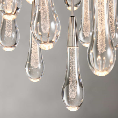 Soltaire Modern 17'' 24'' 36'' 58'' Round Chandelier Lighting - Zelno Lighting
