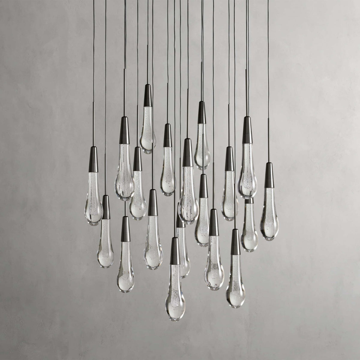 Soltaire Modern 17'' 24'' 36'' 58'' Round Chandelier Lighting - Zelno Lighting