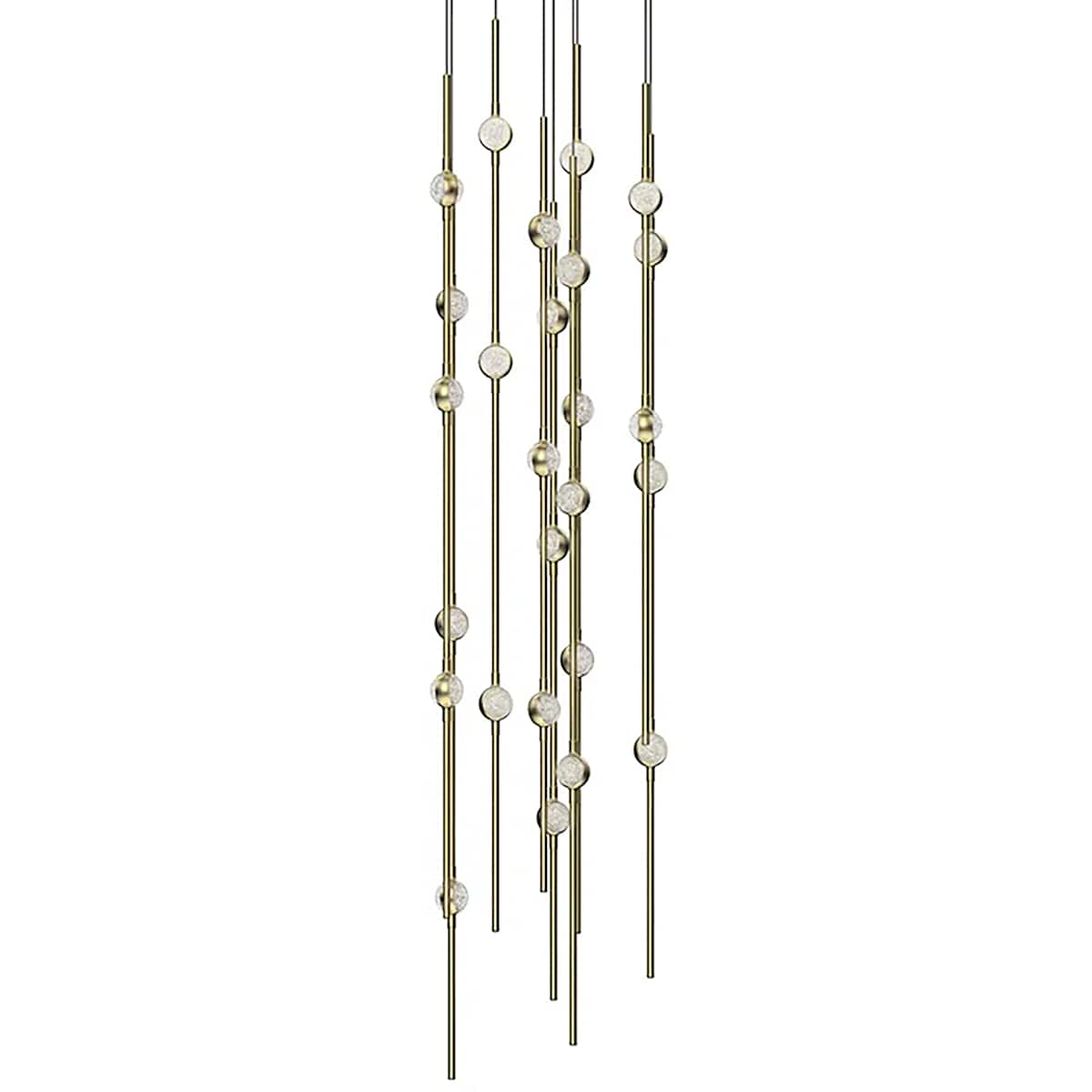 Sonne Constellation 12" Wide Beaded Chandelier 26 Light 2700K - Zelno Lighting