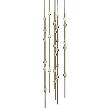 Sonne Constellation 12" Wide Beaded Chandelier 26 Light 2700K - Zelno Lighting