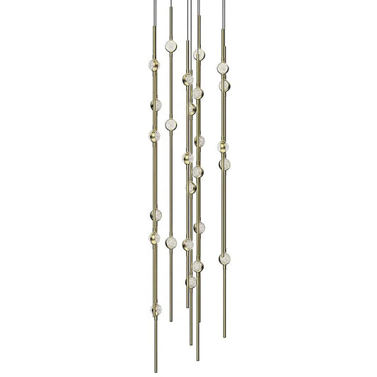 Sonne Constellation 12" Wide Beaded Chandelier 26 Light 2700K - Zelno Lighting
