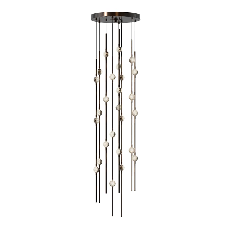 Sonne Constellation 12" Wide Beaded Chandelier 26 Light 2700K - Zelno Lighting